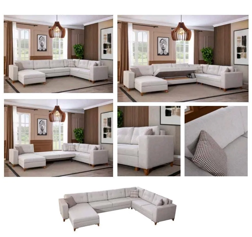 KUMSAL U Corner Set Köşe Takımı